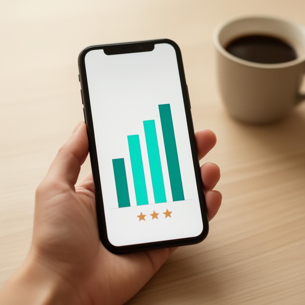 A professional checking their SelfeConnect earnings on their phone